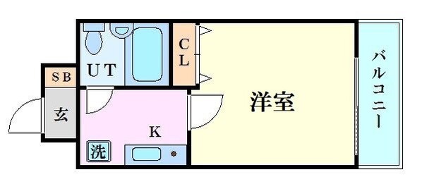 エスリード森ノ宮第2の物件間取画像